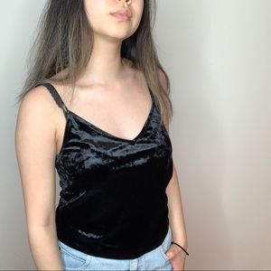 black velvet tank top